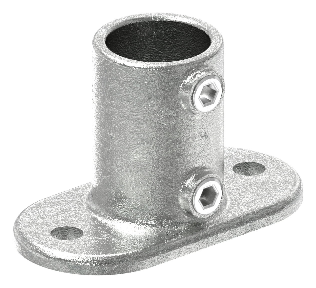 Wandhalter mit 2 Bohrungen, für Rohr Ø 42,4mm