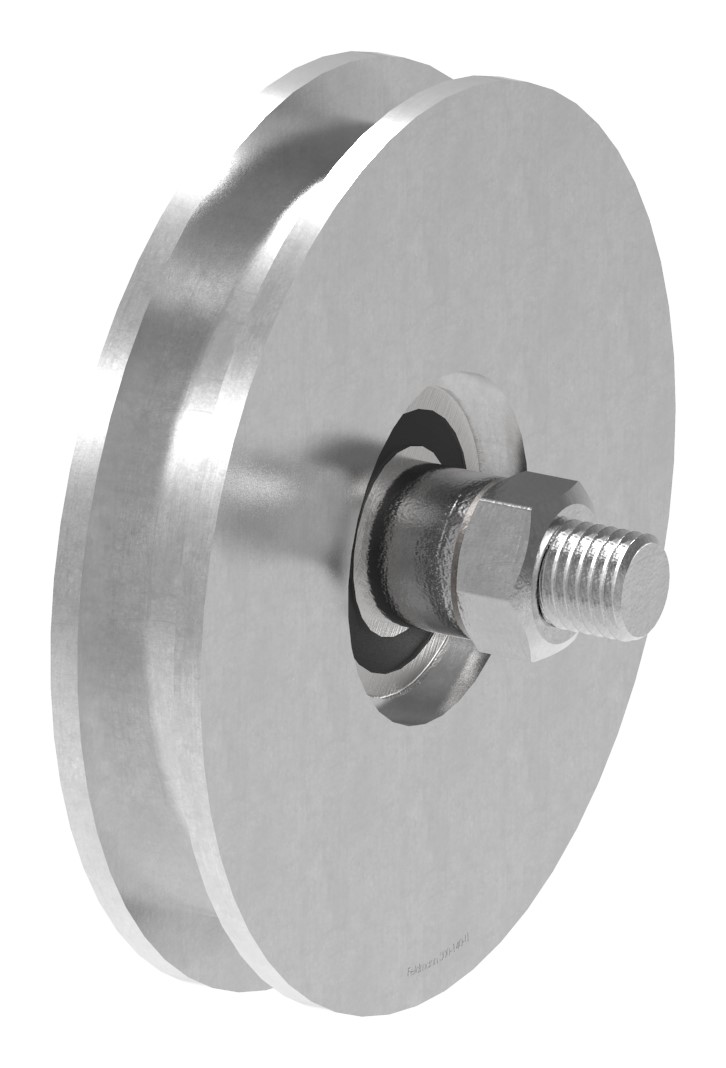 Schiebetorrolle mit U-Rille