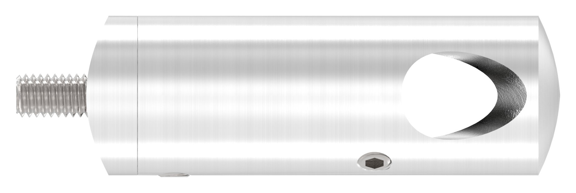 Querstabhalter für 42,4mm Rohr, 12,2mm Bohrung, Innenecke, V4A