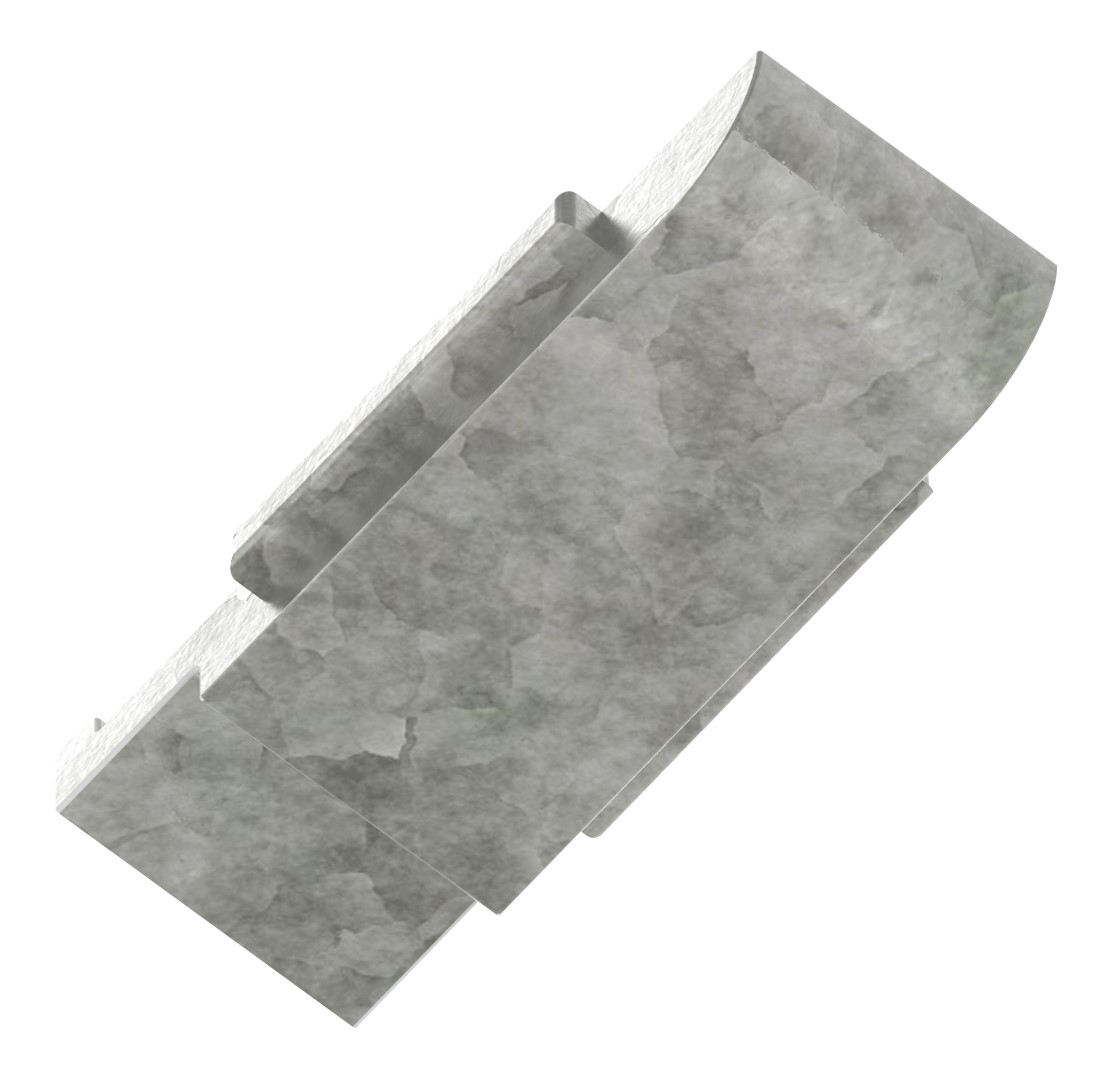 Sicherungsplatte für Mod. 31 , Zink roh Sicherungsplatte für Mod. 31 , Zink roh