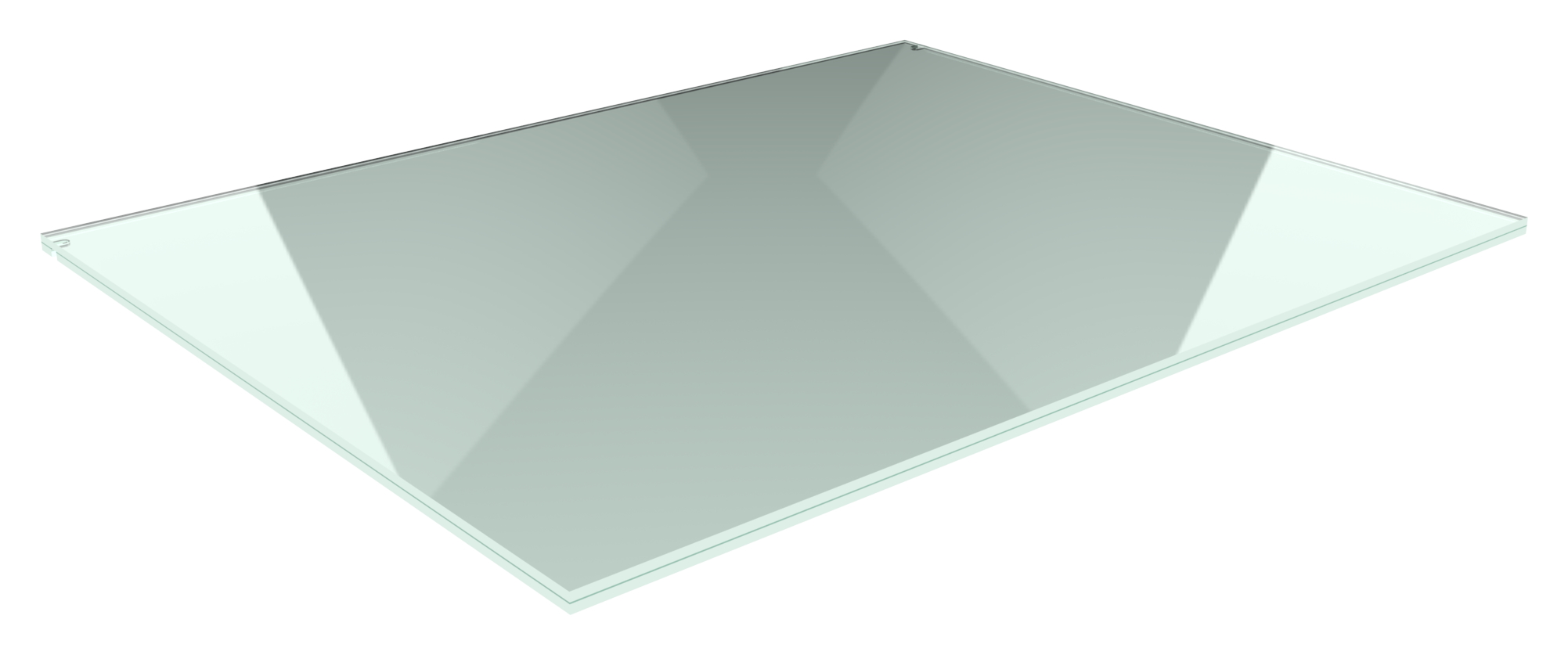 Eleganza canopy Glas: 2200x1200mm VSG aus 2x10mm TVG mit 1,52mm PVB