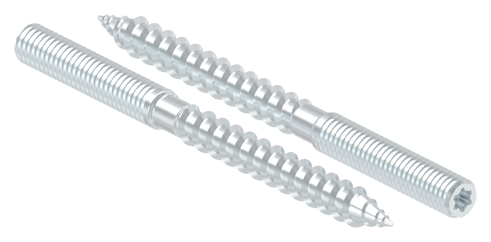 Stockschraube M6x80mm, Stahl verzinkt