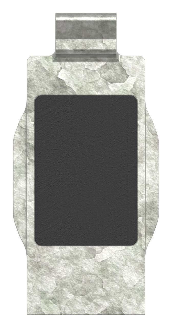Sicherungsplatte für Mod. 35 , Zink roh Sicherungsplatte für Mod. 35 , Zink roh