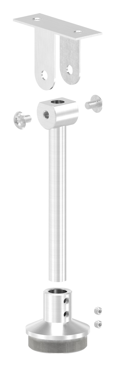 Rohrabschlussstopfen mit Stift für LED Handlauf, V2A Rohrabschlussstopfen mit Stift für LED Handlauf, V2A