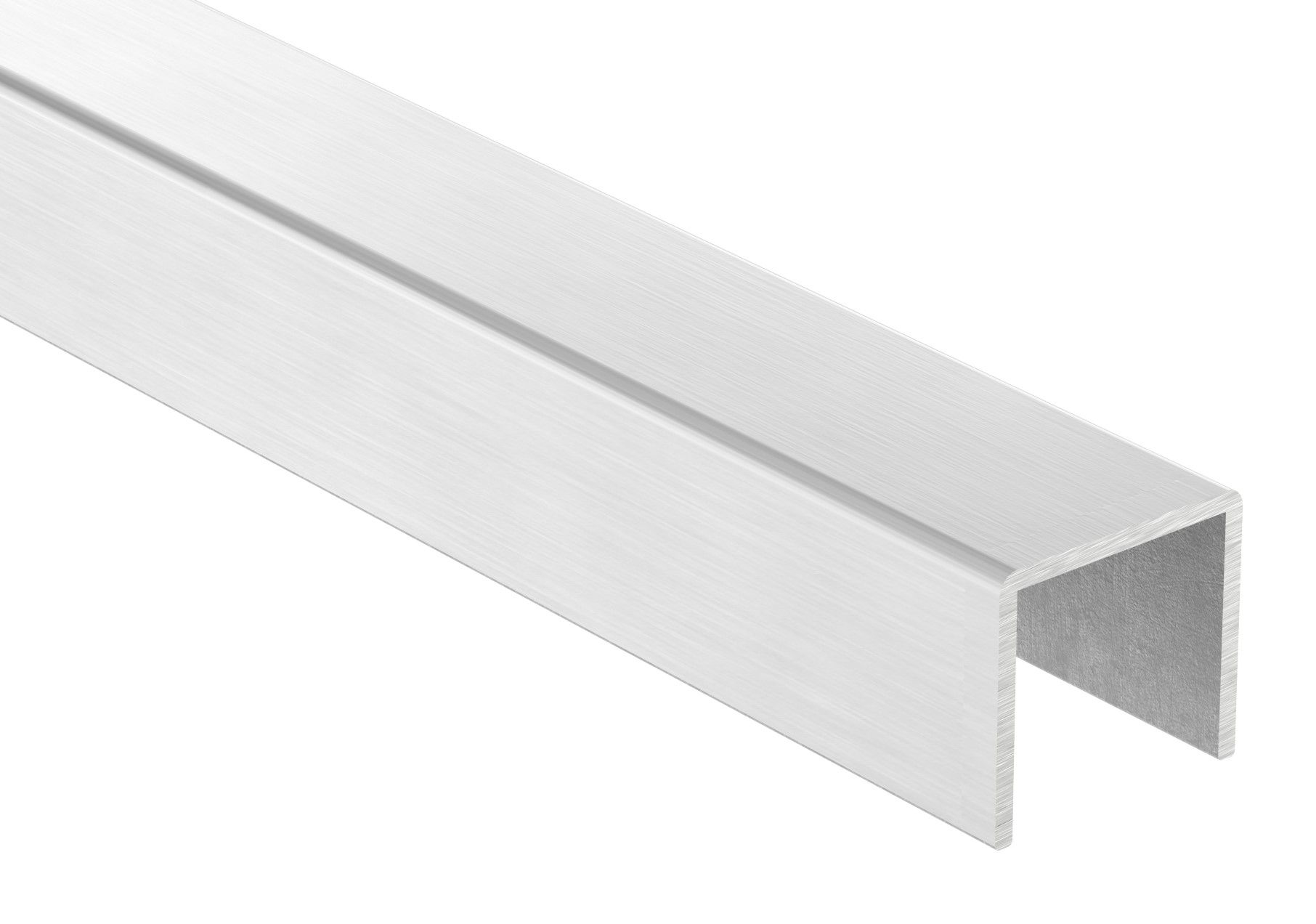 Edelstahl-U-Profil, 28x26x2mm, L: 6000mm, V2A
