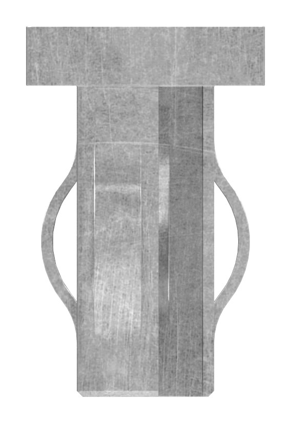 Stahleinschlagkappe, für, Rechteckrohr 40x20mm