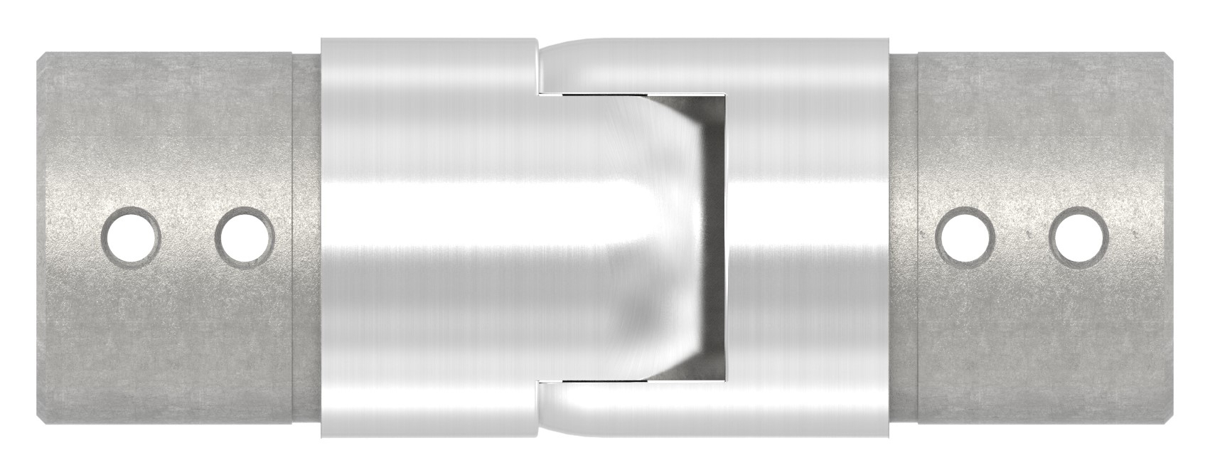 Verbinder flexibel für Nutrohr 42,4mm, V2A