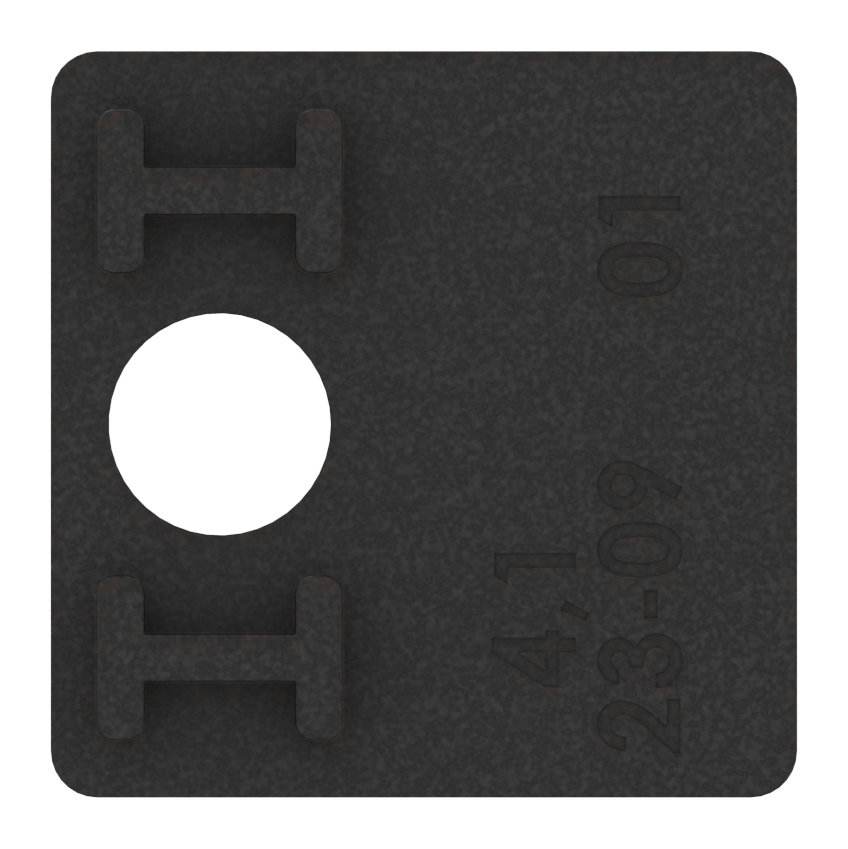 1 Paar Gummi für Mod. 36, für VSG-Glas 9,52mm