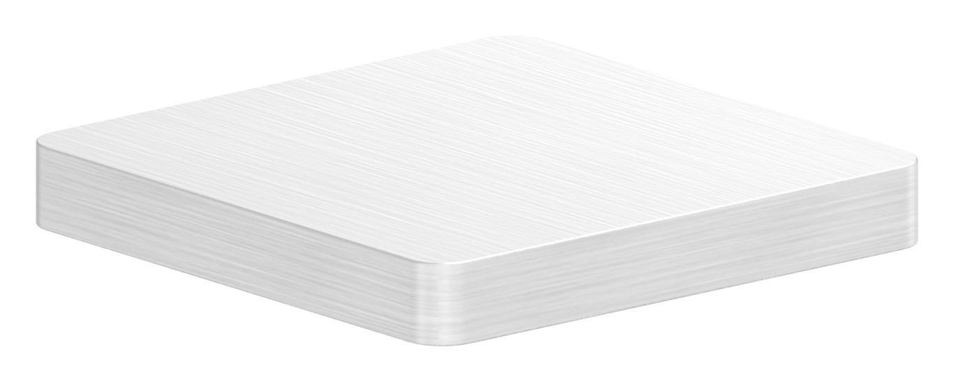 Platte zum Anschweißen für Rohr 30x30, V2A