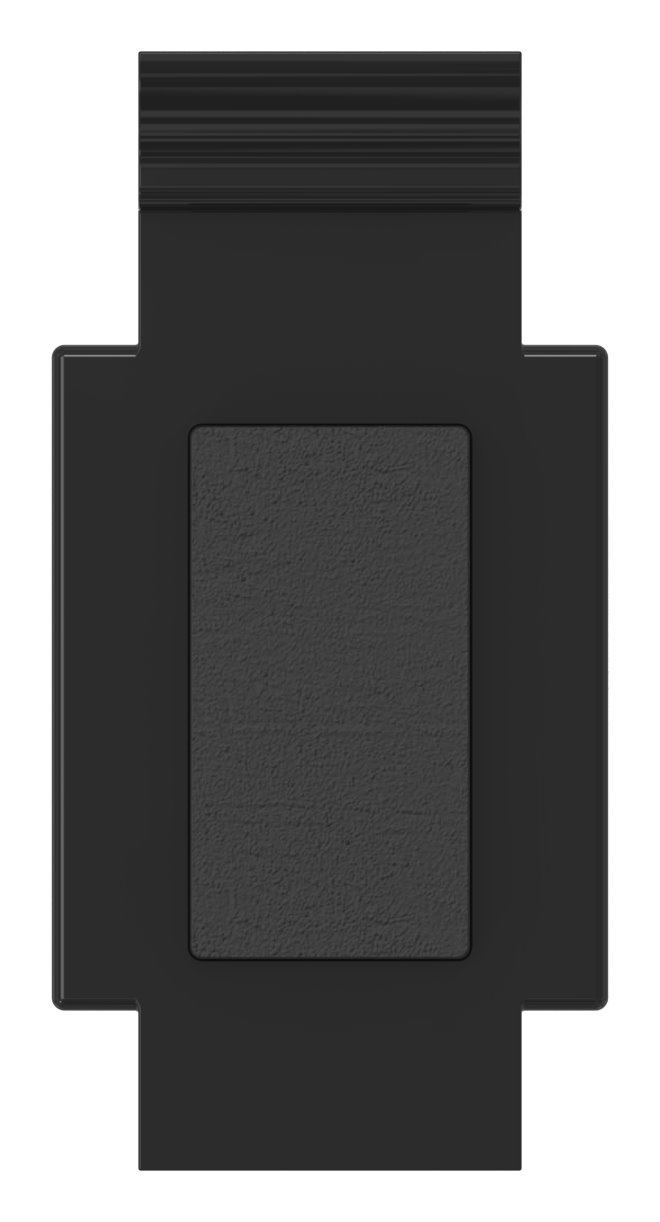 Sicherungsplatte für Mod. 34 , Zink roh pulverbeschichtet in RAL 9005 glänzend