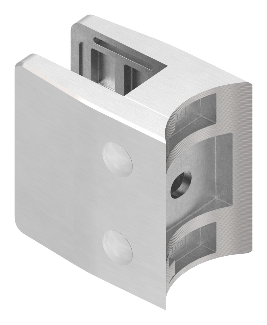 Glasklemme Mod. 39, Anschluss: 60,3mm, V4A Glasklemme Mod. 39, Anschluss: 60,3mm, V4A