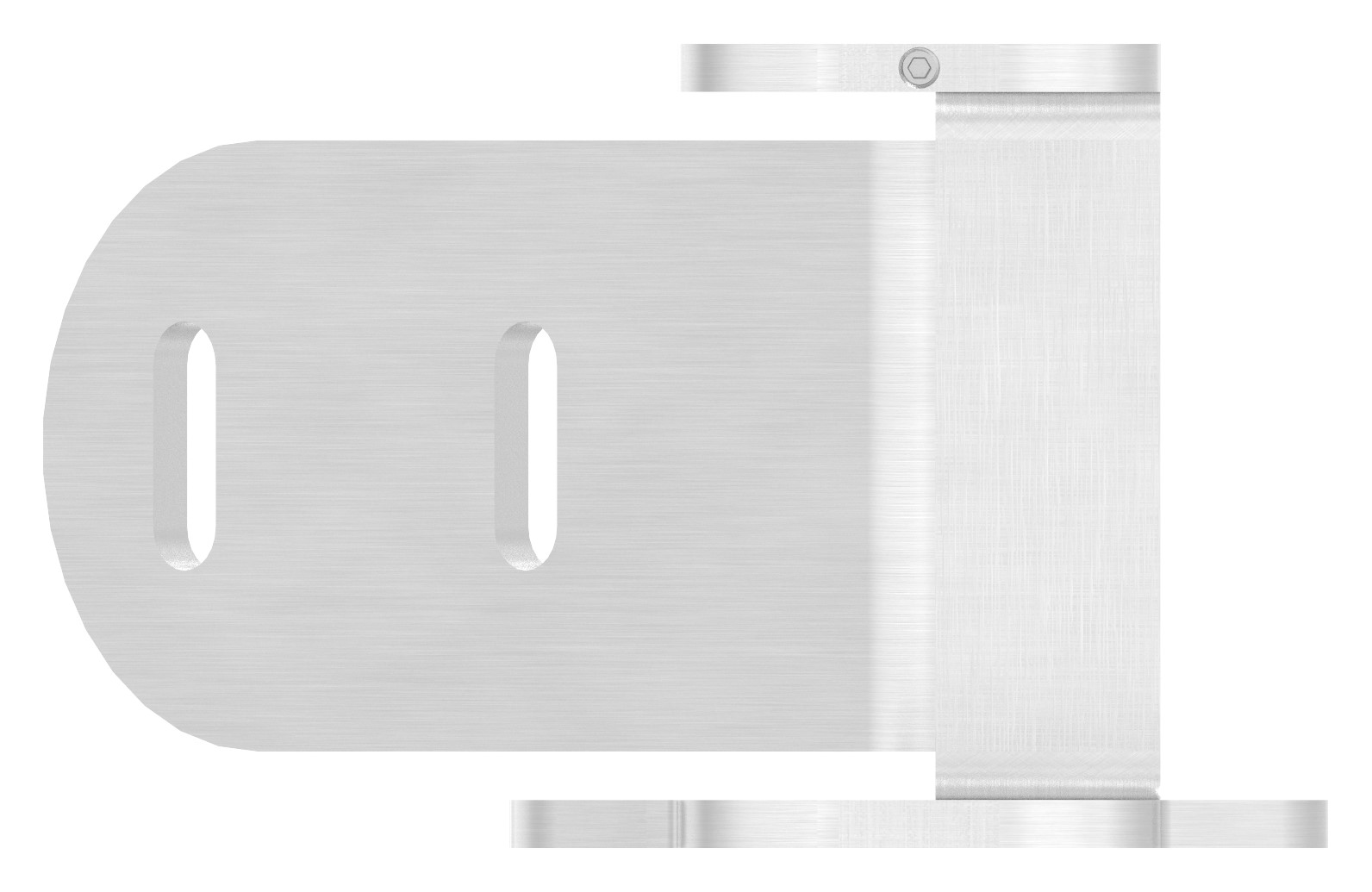 Wandbefestigung für Geländerpfosten, V2A