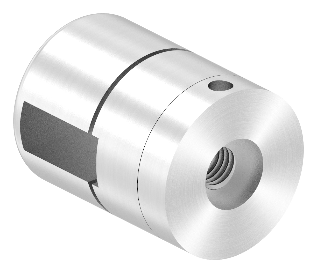 Brenk Grundhalter für Flachstäbe 20 x 8mm, ALU