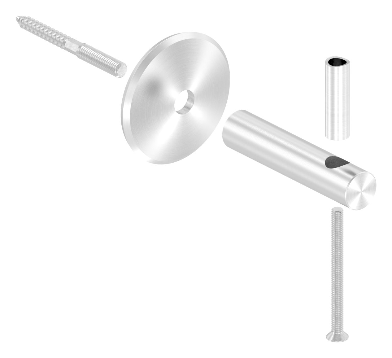 Handlaufhalter zum Anschrauben, Linsenkopfschraube