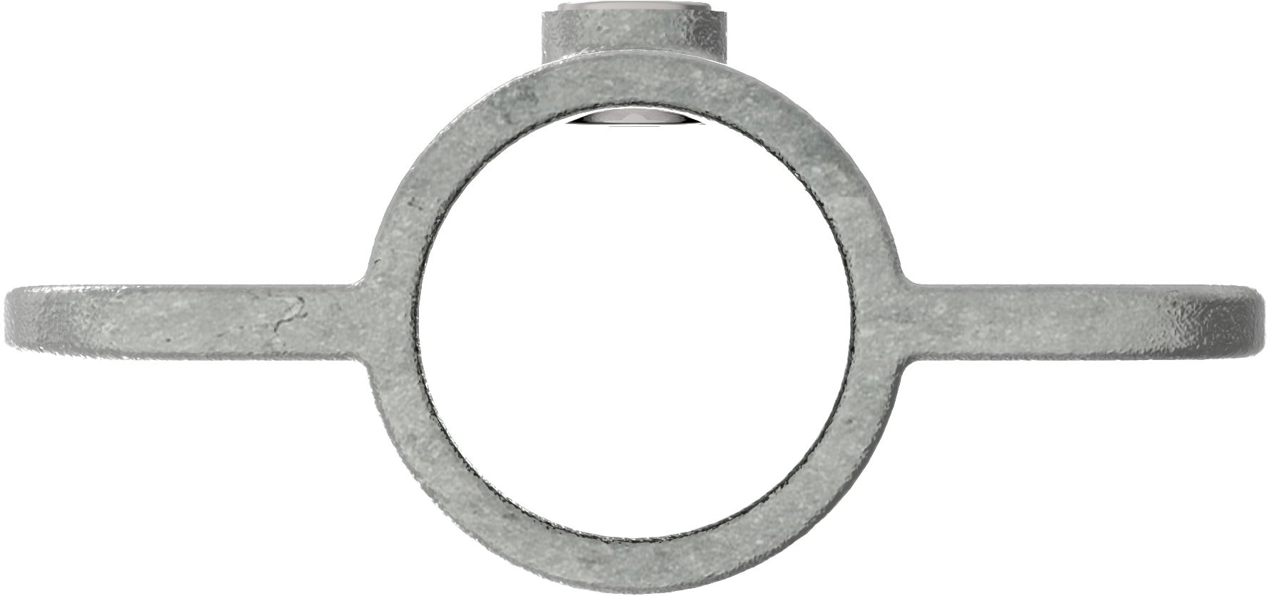 Halter mit 2 Laschen, 180°, für Rohr Ø 42,4mm