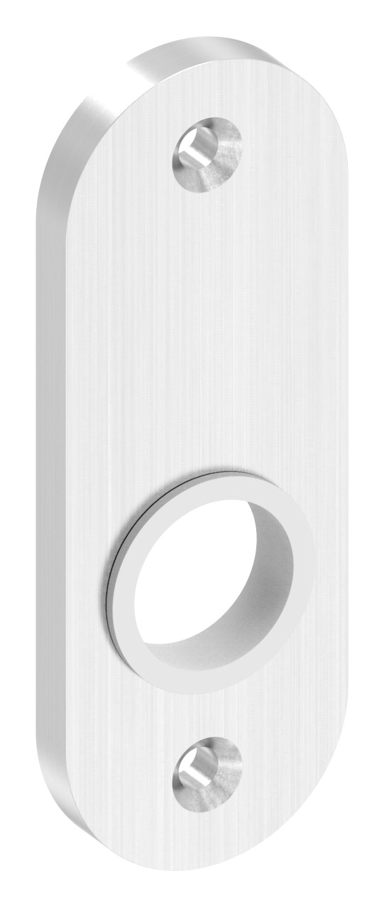 Kurzschild, Abmessung: 32x87x6mm, V2A Kurzschild, Abmessung: 32x87x6mm, V2A