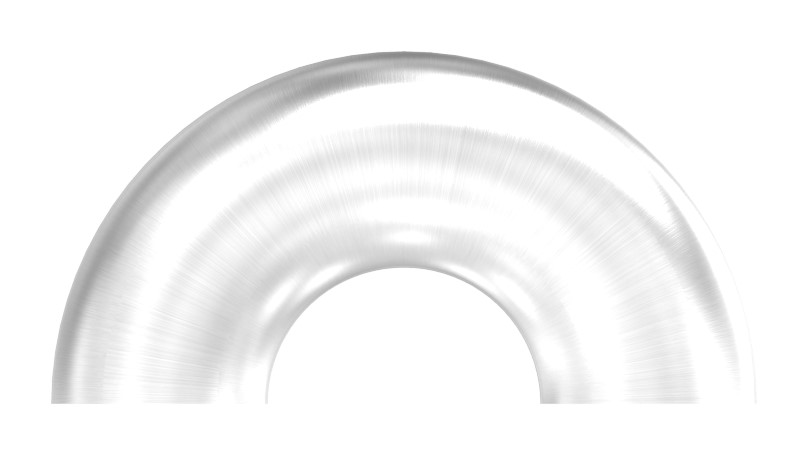 Schweißbogen 180°, 33,7x2,0mm, V2A