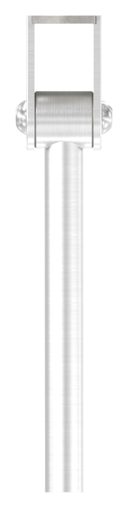 Stift mit Anschlussplatte und Gelenk für LED-Handlauf, V2A