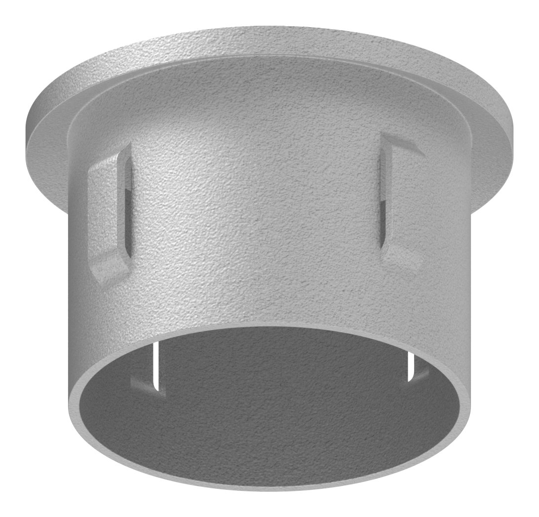 Stahleinschlagkappe, für Rohr 42,4mm, verzinkt