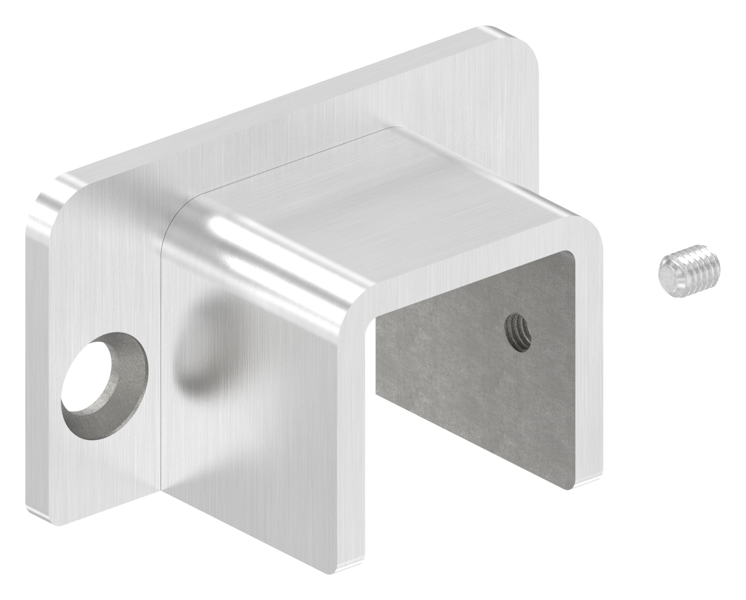 Wandhalterung für Edelstahl-U-Profil 80530-XXX, V4A