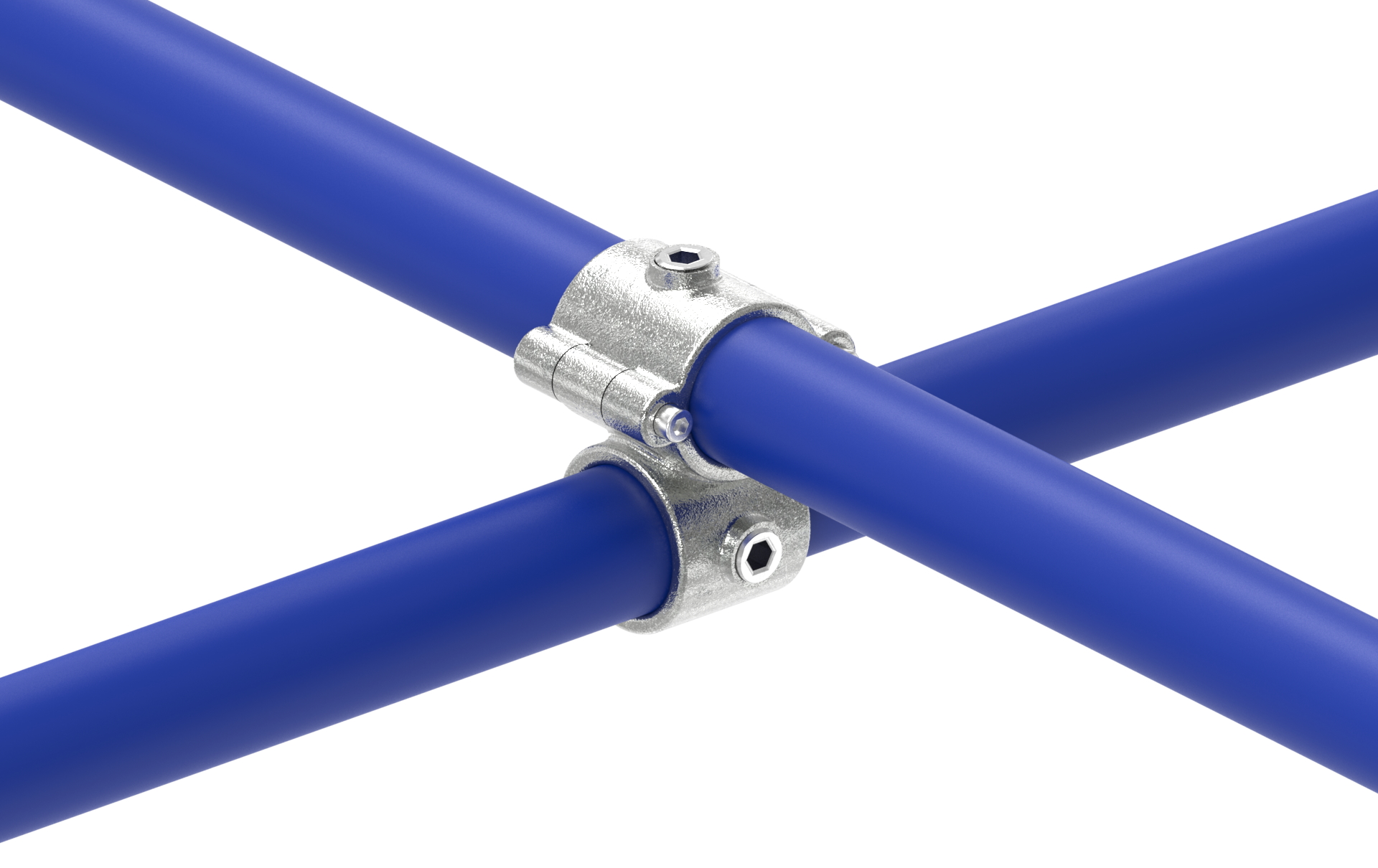 Kreuzverbinder aufklappbar, für Rohr Ø 42,4mm