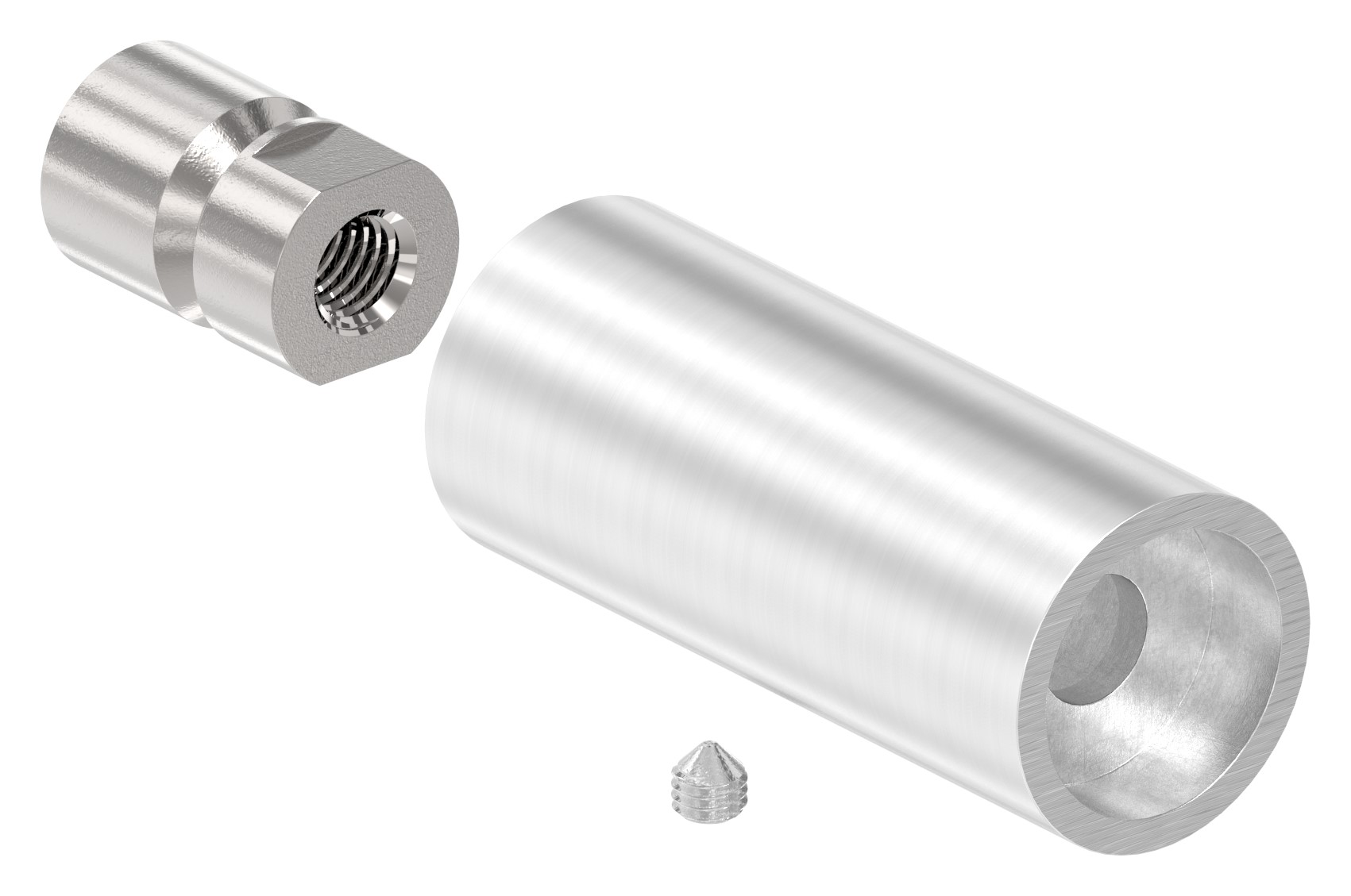 Rohrabstandshalter - für gerade Flächen, V2A Rohrabstandshalter - für gerade Flächen, V2A