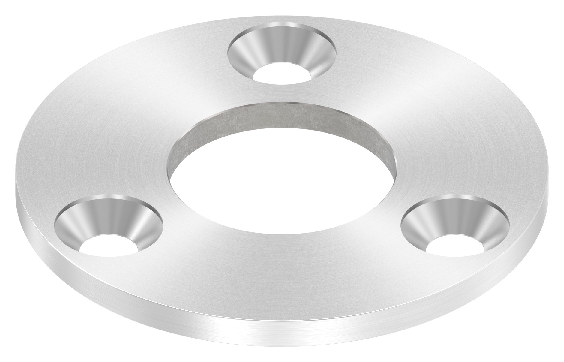 Ankerplatte Ø 100x6mm, mit Rundschliff, V2A