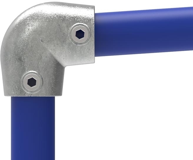 Rohrbogen 90°, schräg, variabel, für Rohr Ø 48,3mm