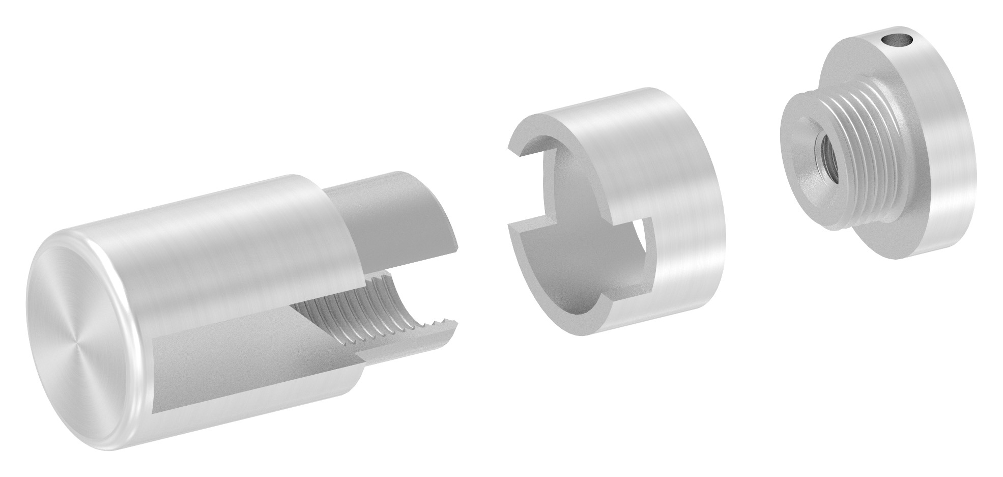 Brenk Grundhalter für Flachstäbe 40x10mm, ALU
