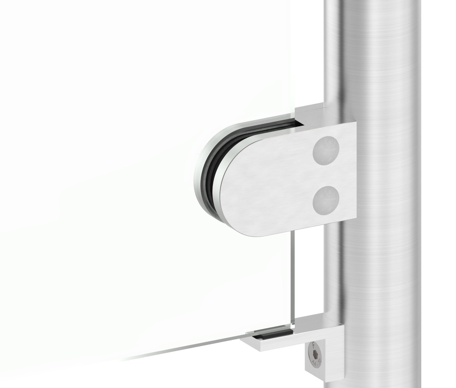 Halteboden mit Anschluss 60,3mm, V2A Halteboden mit Anschluss 60,3mm, V2A