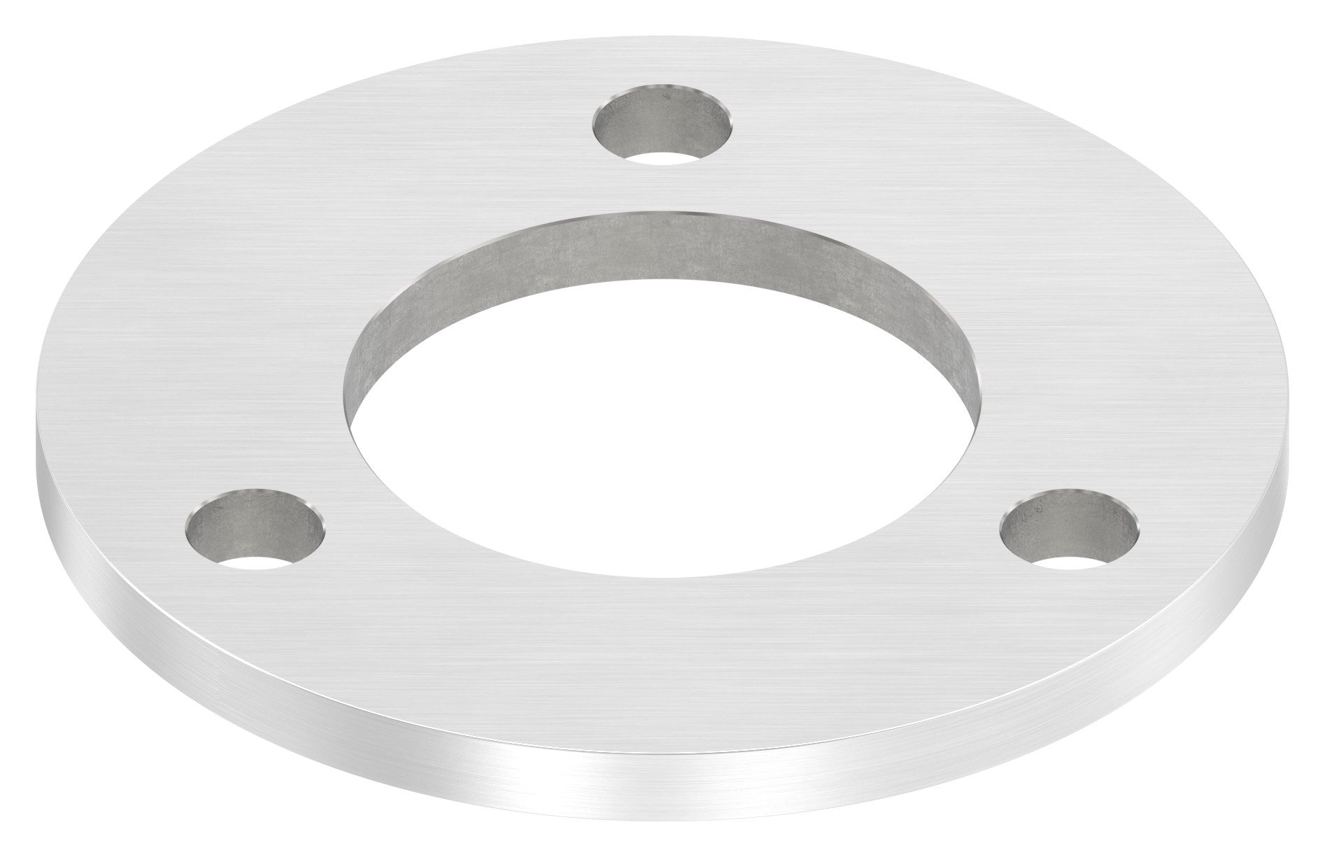 Ankerplatte Ø 120x8mm, mit Längsschliff, V2A