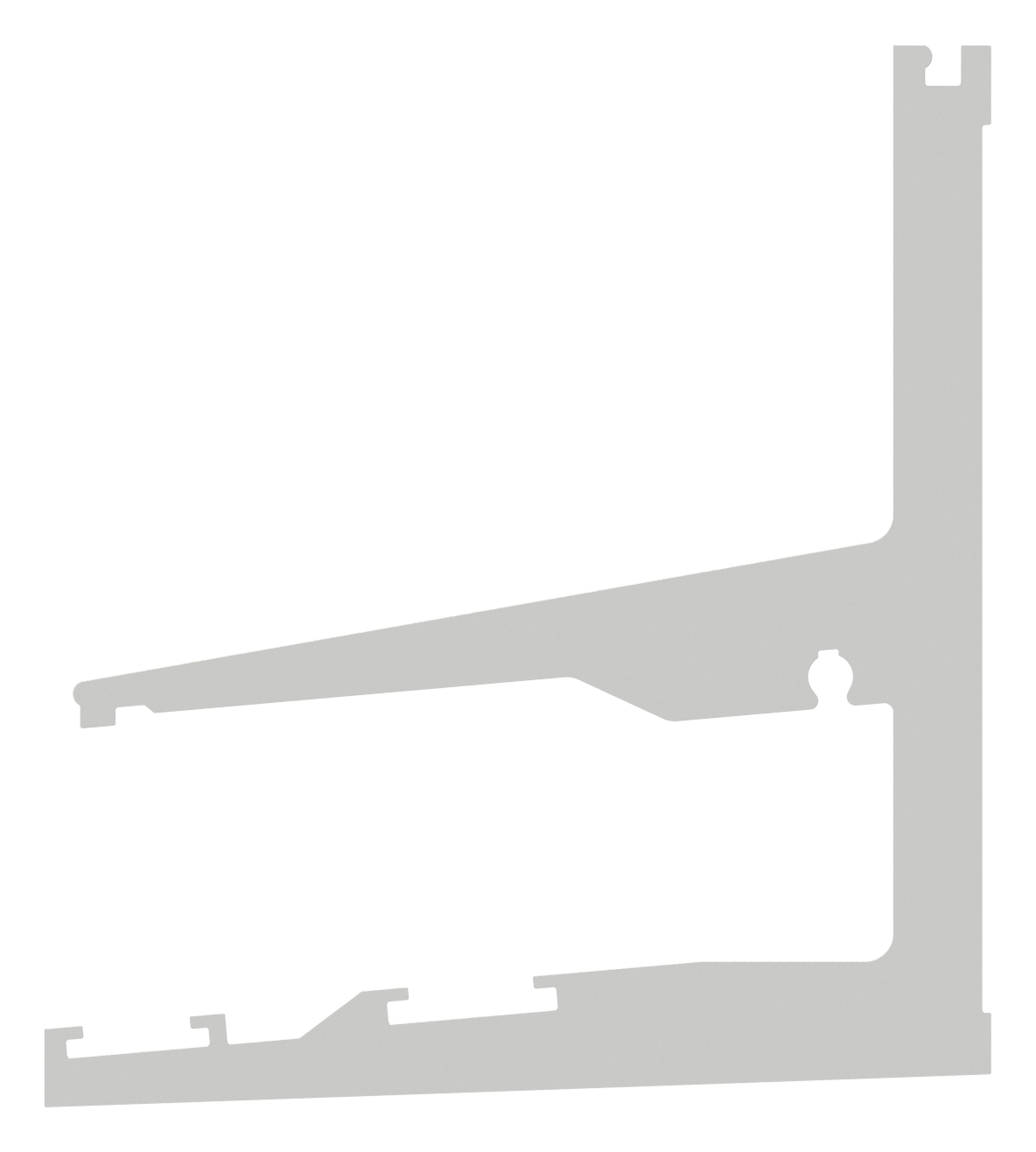 Vordachprofil eleganza canopy, L: 6000mm, RAL 7016