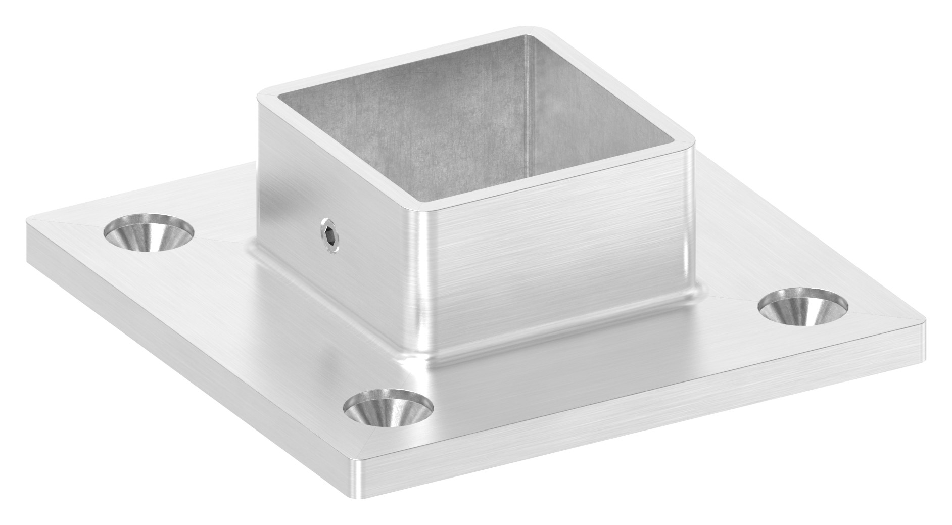 Wand- und Bodenanker, für Rohr 40x40mm, V2A Wand- und Bodenanker, für Rohr 40x40mm, V2A