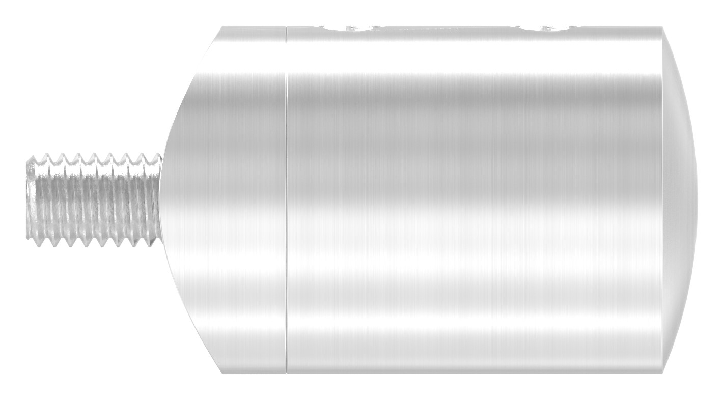 Querstabhalter für 42,4mm Rohr, Sackloch links 12,2mm, V2A