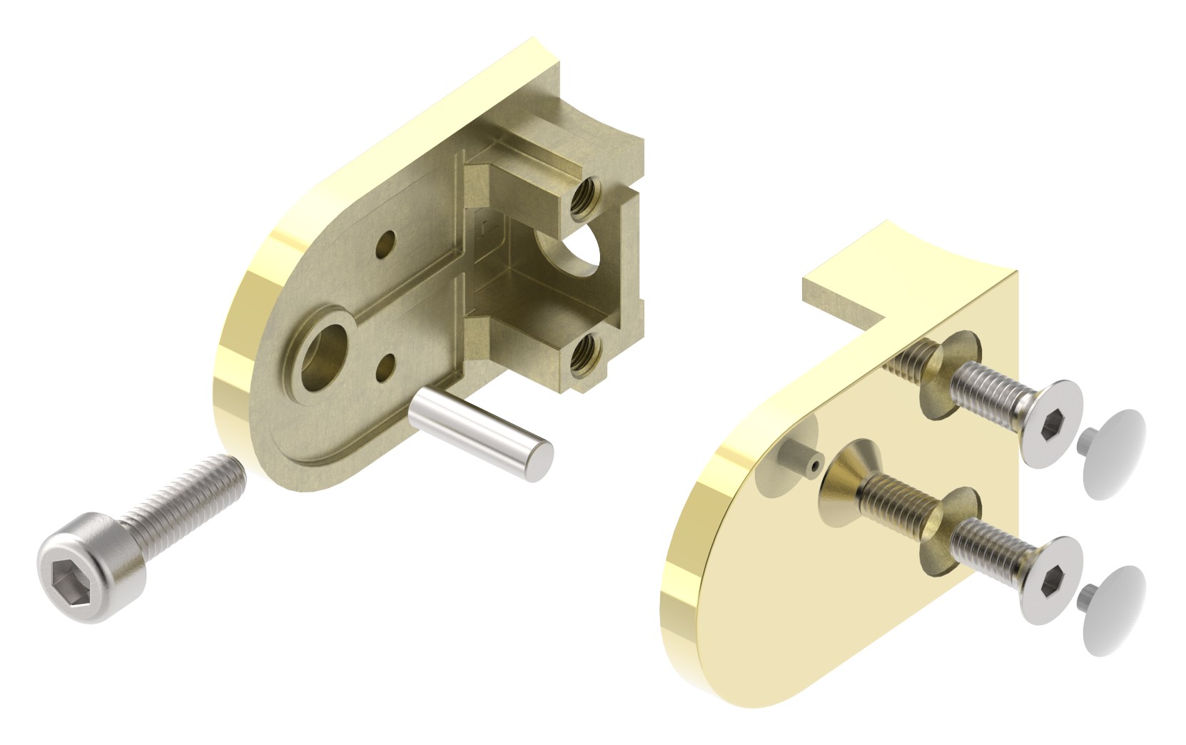 Glasklemme Mod. 16, Anschluss: 42,4mm, Messing Glasklemme Mod. 16, Anschluss: 42,4mm, Messing