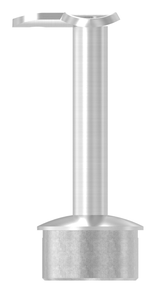 Rohrabschlussstopfen für Rohr 42,4x2,0mm, Handlaufanschlussplatte: 42,4mm, V2A