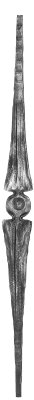 Zierstab 15x15mm, gehämmert, H: 1000mm