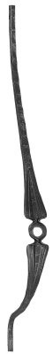Korbgitterstab 13x13mm, gehämmert, H: 950mm