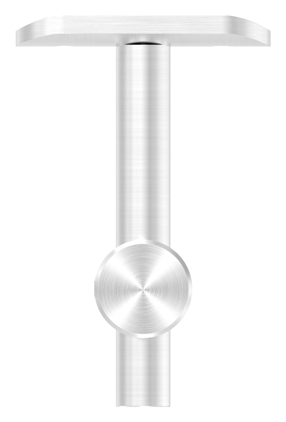 Handlaufhalter mit Handlaufanschlussplatte42,4mm, V2A