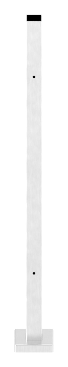 Edelstahlpfosten V2A zur Bodenmontage, H: 880mm