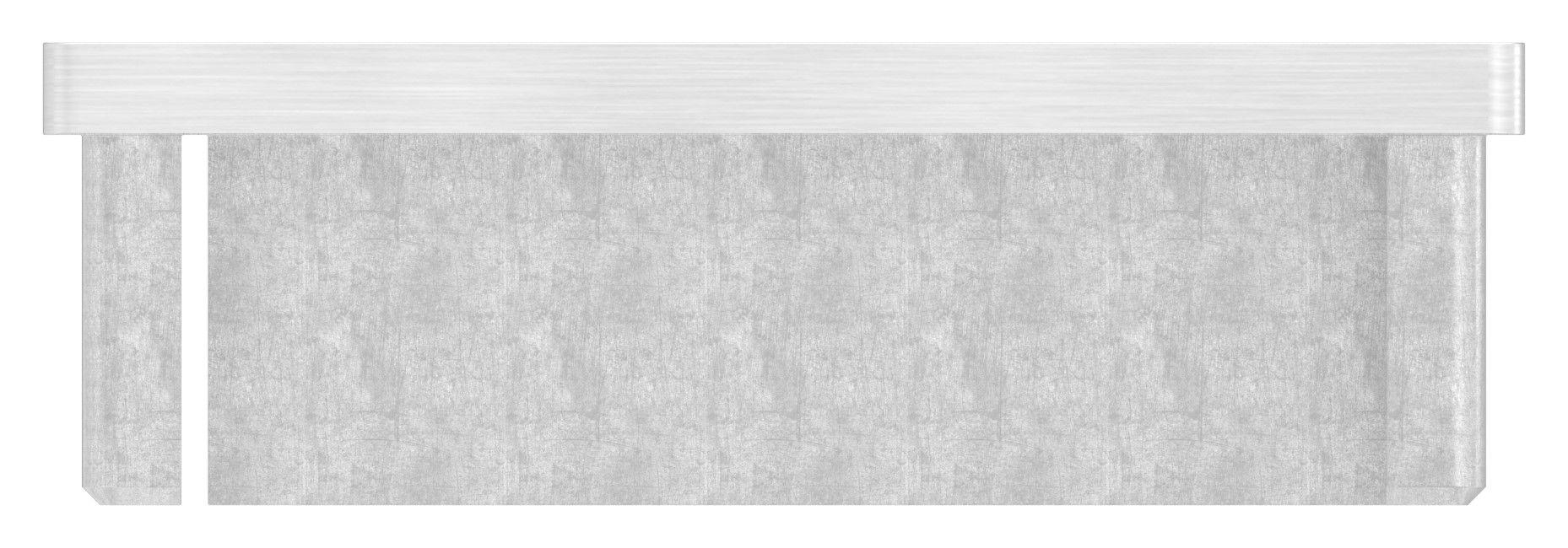 Einsteckkappe, für Rohr 80x40x2,0mm, V4A