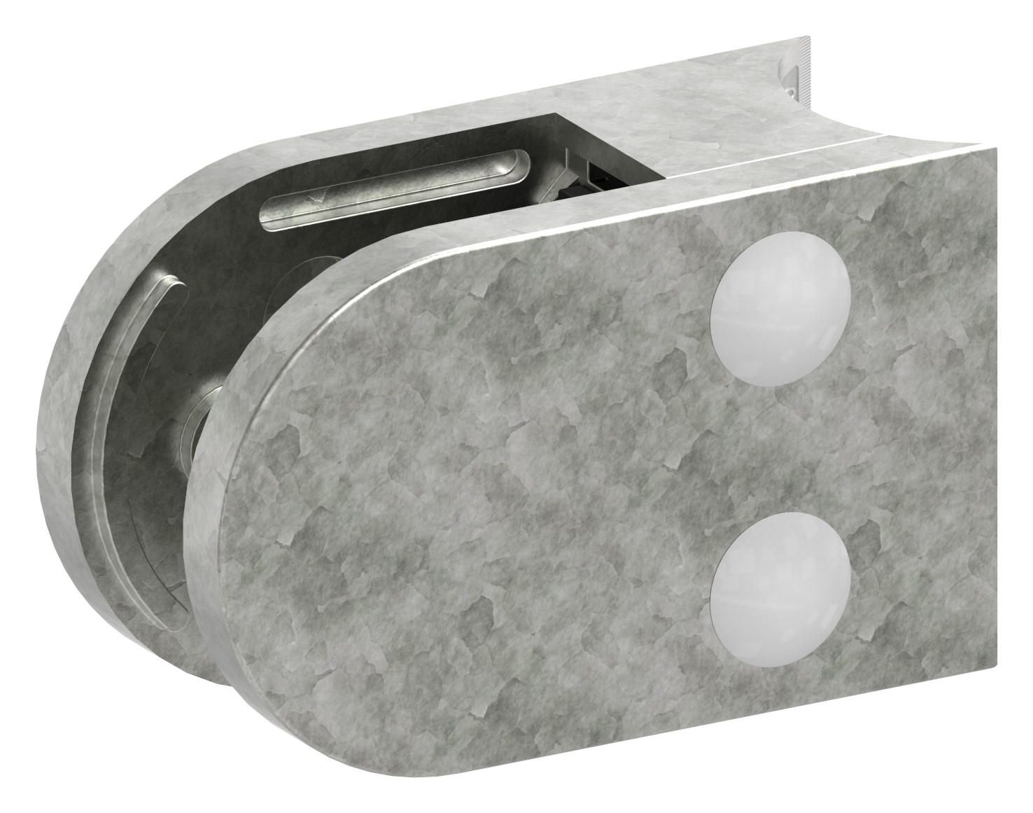 Glasklemme Mod. 38, Anschluss: 33,7mm, Zink roh Glasklemme Mod. 38, Anschluss: 33,7mm, Zink roh