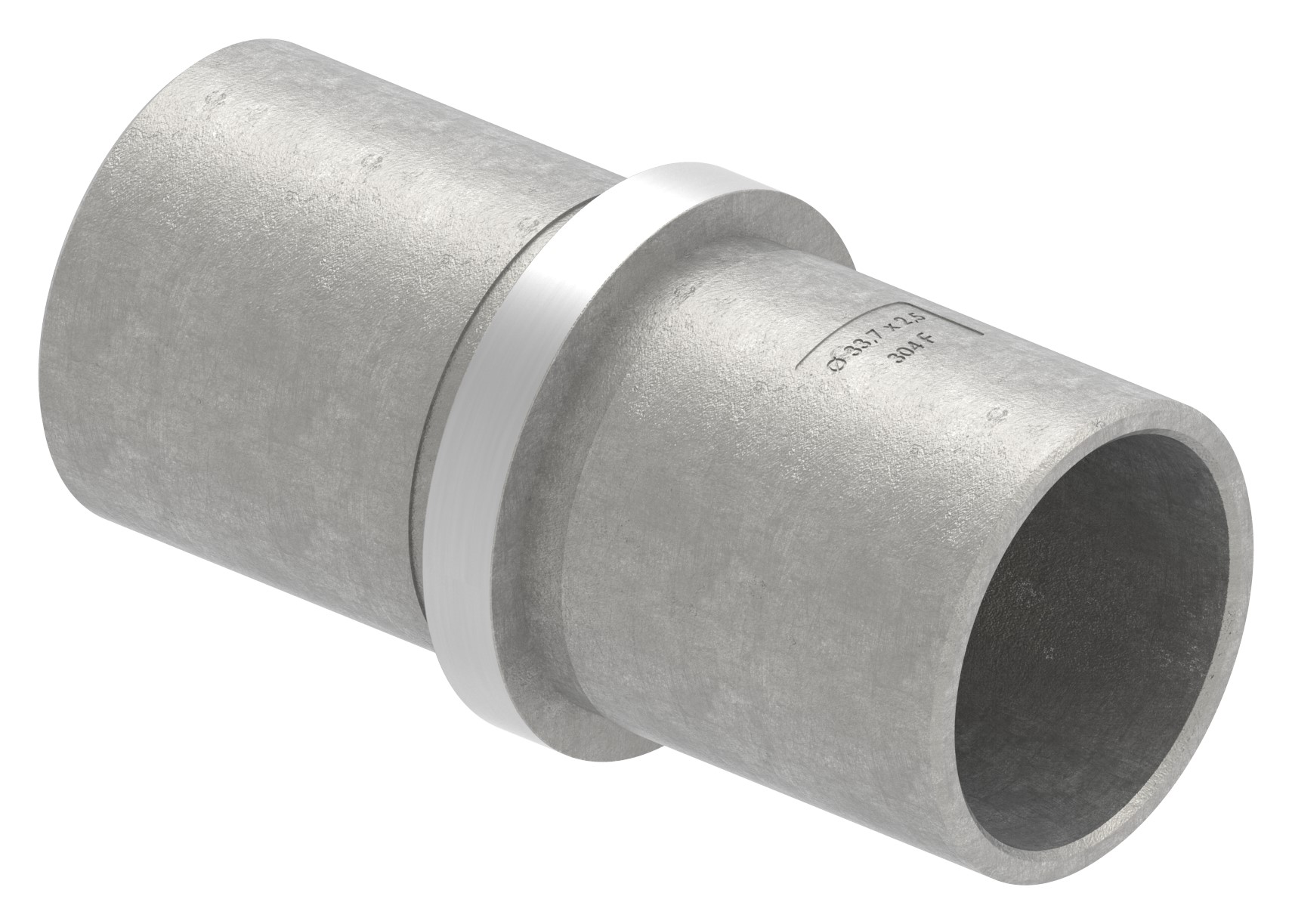 Verbindungsstück für Rohr 33,7x2,5mm, V2A Verbindungsstück für Rohr 33,7x2,5mm, V2A