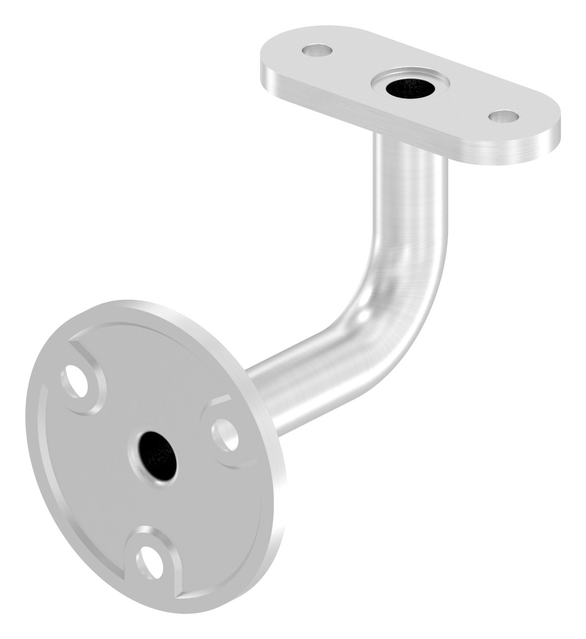 Handlaufhalter mit Kabeldurchführung für LED Handläufe, V2A