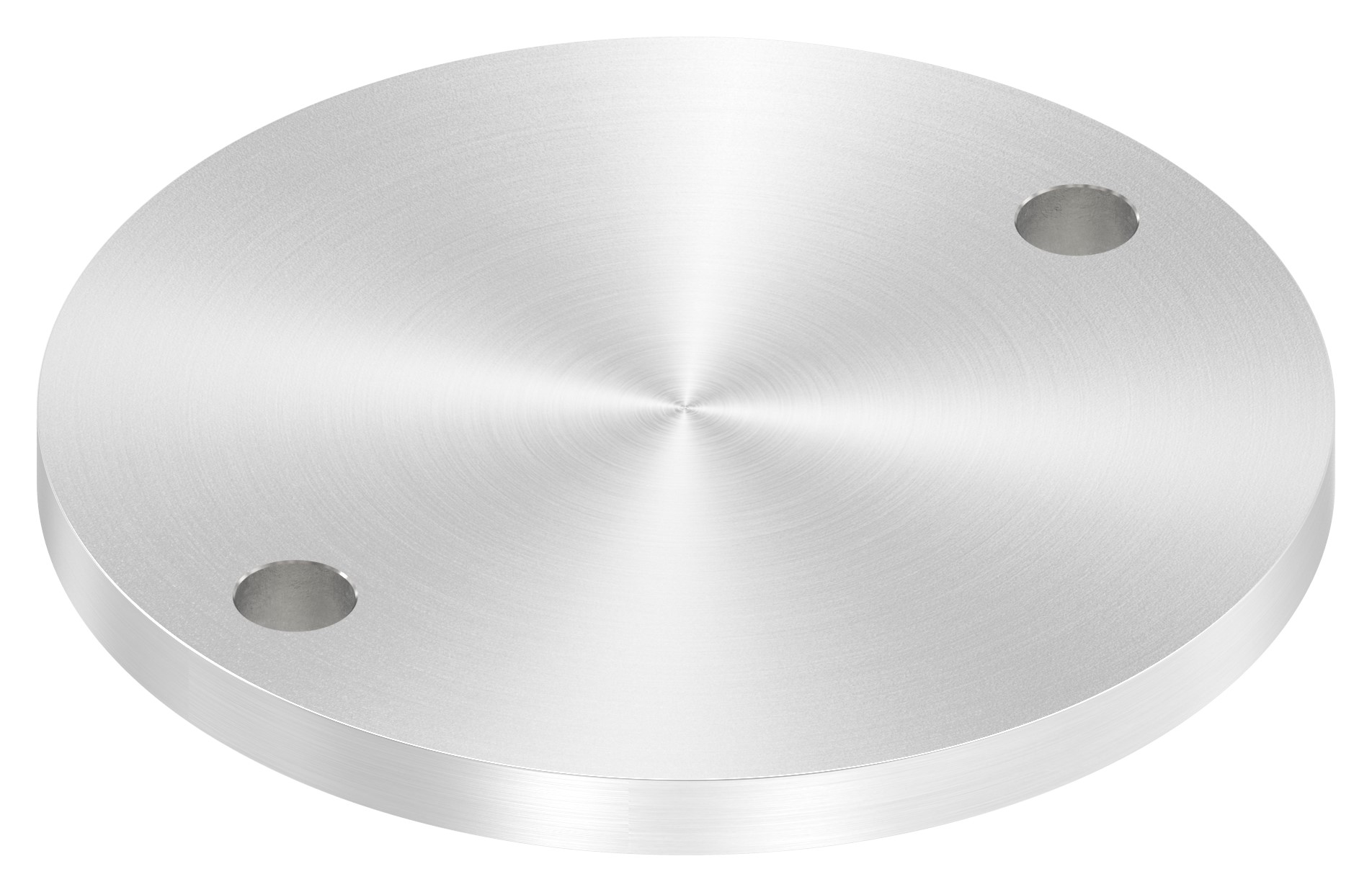 Ankerplatte Ø 140x10mm, mit Rundschliff, V2A
