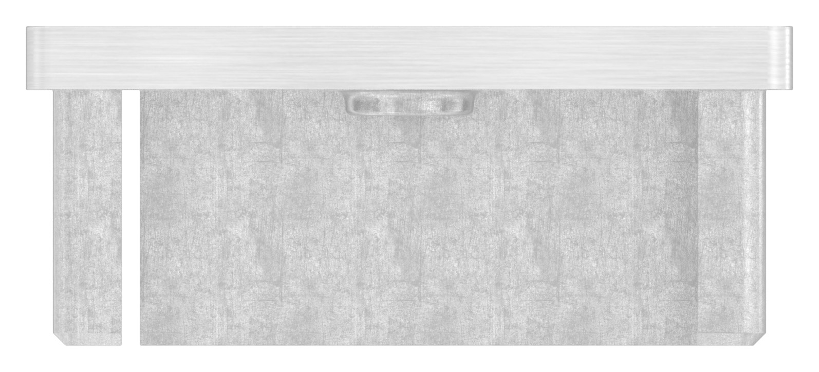 Einsteckkappe, für Rohr 60x40x2,0mm, V4A