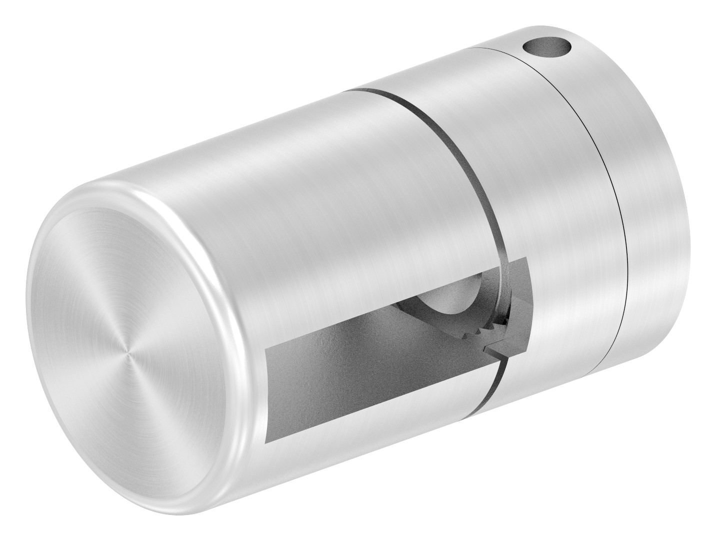 Brenk Grundhalter für Flachstäbe 30x8mm, ALU