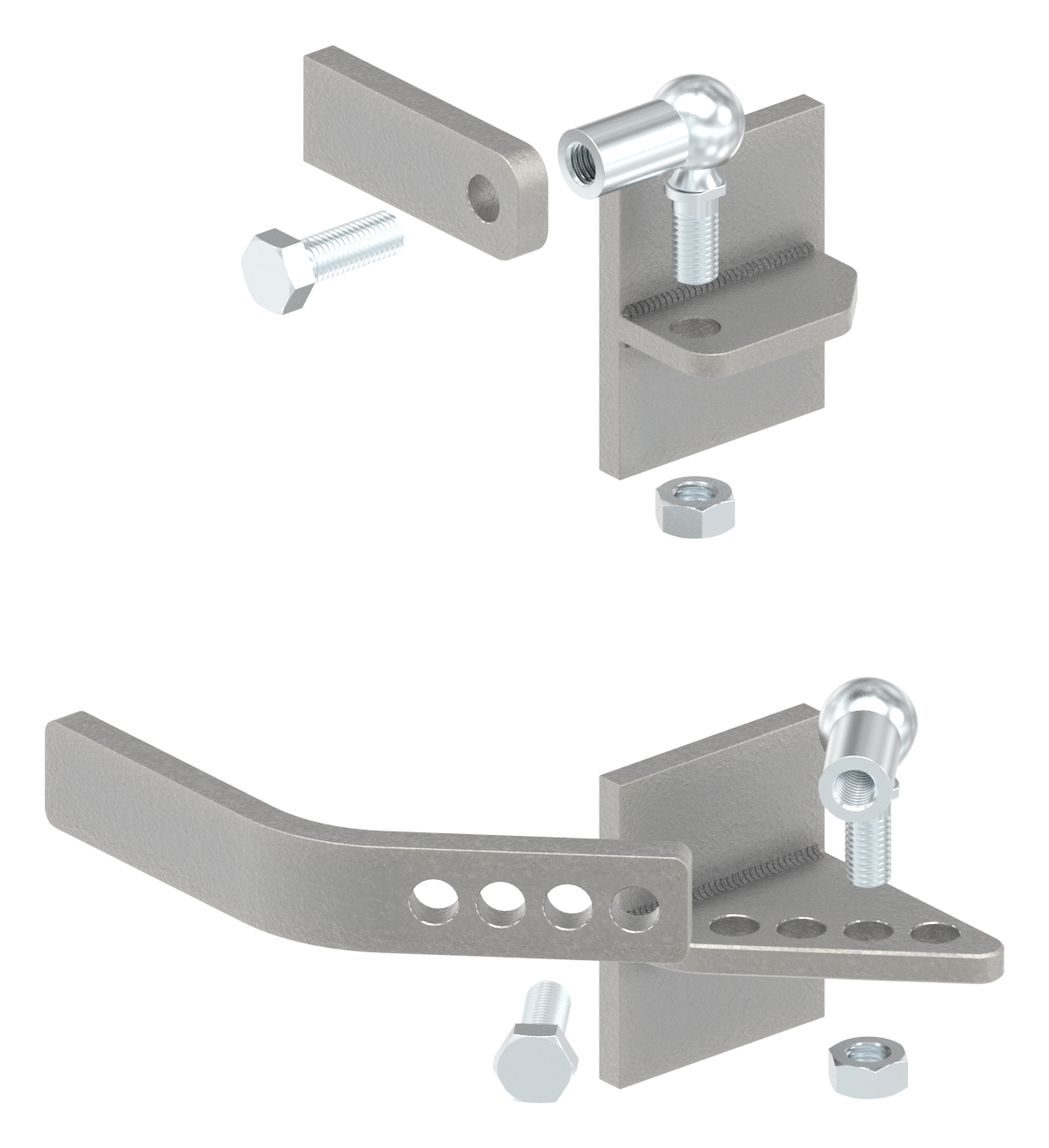 Hebetorbeschlag für Befestig. an Metallpfosten Hebetorbeschlag für Befestig. an Metallpfosten