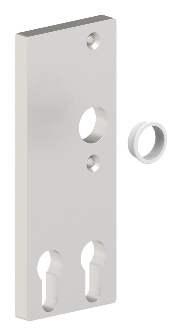 Zylinder-Langschild für zwei Profilzylinder