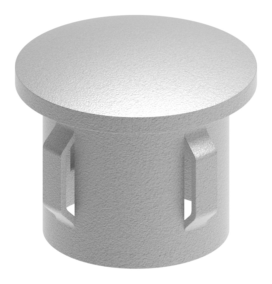 Stahleinschlagkappe, für Rohr 33,7mm, verzinkt